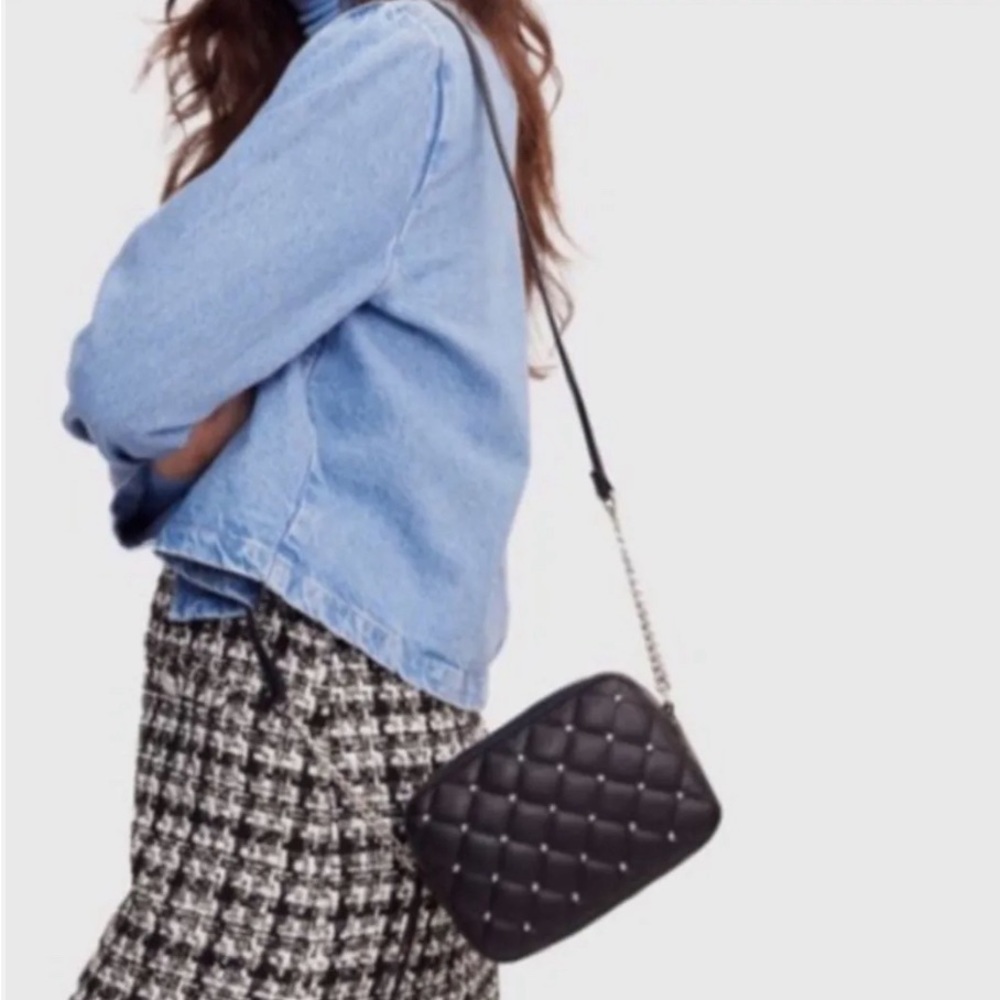 REBECCA MINKOFF studded quilted studded cross body bag